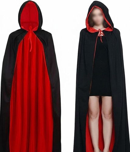Vampire cloak cape black red - vampire,