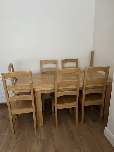 Solid pine table with - solid,