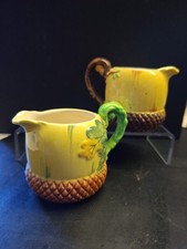 Pair Milk Cream Jugs Burleigh