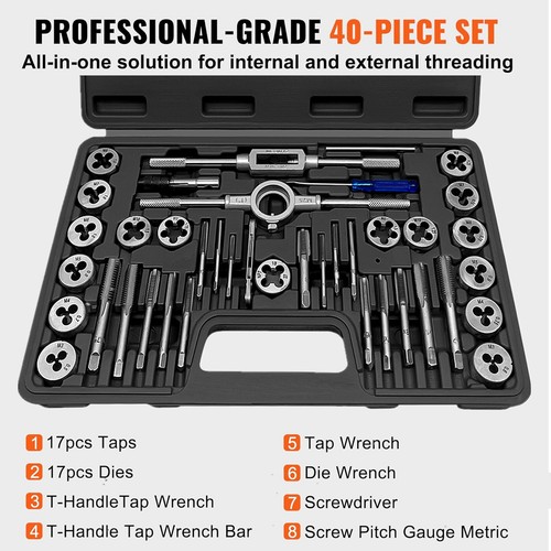 40pcs tap and die set - tap,