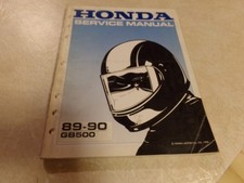 1989-1990 HONDA GB500 SERVICE