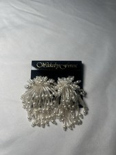 SIMONE ROCHA Style Faux Pearl Bubble Large Drop Weddings And Date Night Earrings