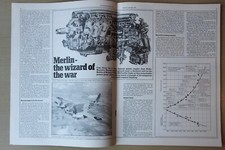 Original OLD MOTOR 1981 magazine article: ROLLS-ROYCE MERLIN engine XX series
