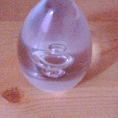 Glass paperweight clear - glass,