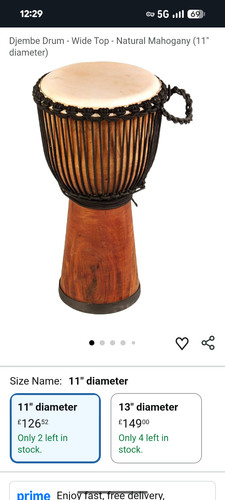 Rrp 150 djembe drum - £,