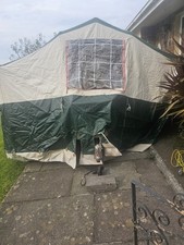 Conway Trailer Tent  and miami extension tent, all canvas Parts Only  No Trailer