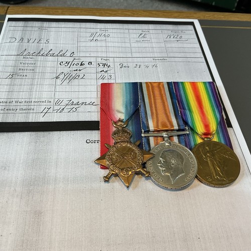 1915 ww1 medal trio - 1915, trio.