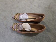 purple and golden Ladies Shoes