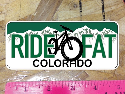 Ride fat colorado - colorado, plate