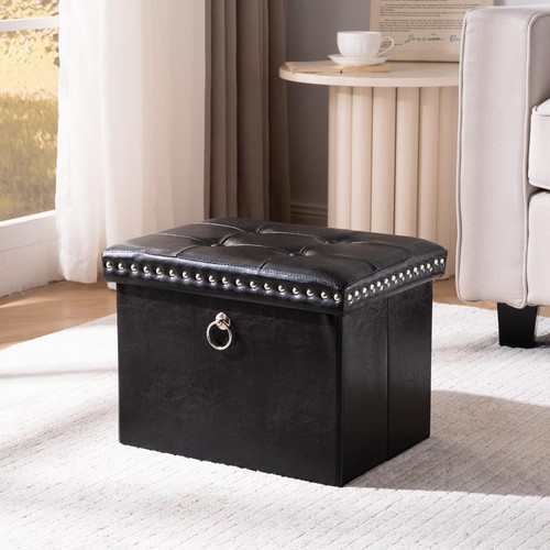 Small storage ottoman - small, foot
