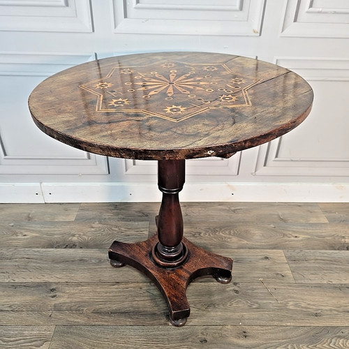 Antique tilt top table - tilt, –