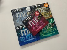 5 x TDK 74 Mins Colour