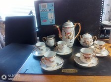 Chinese Hand Painted Porcelain Coffee Tea Set