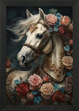 Fantasy Carousel Horse Framed