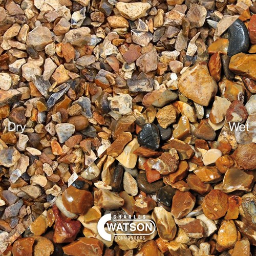 Golden gravel decorative stone - gravel,