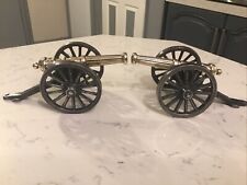 A BEAUTIFUL PAIR OF ANTIQUE TABLE CANNON ,BRASS & CAST-IRON CIRCA 1900.