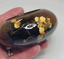 Rookwood Pottery J D Wareham Bowl 1893  Standard Glaze Yellow Flowers 214E READ