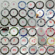 38mm black blue white green ceramic bezel insert for 40mm sub SKX 007 mens watch