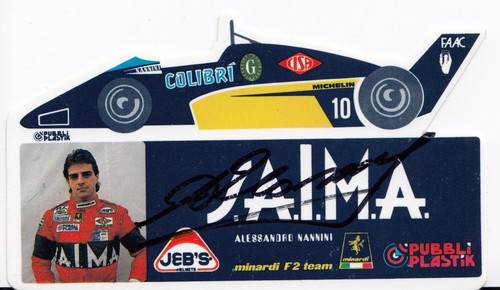 Signed alessandro nannini - signed,