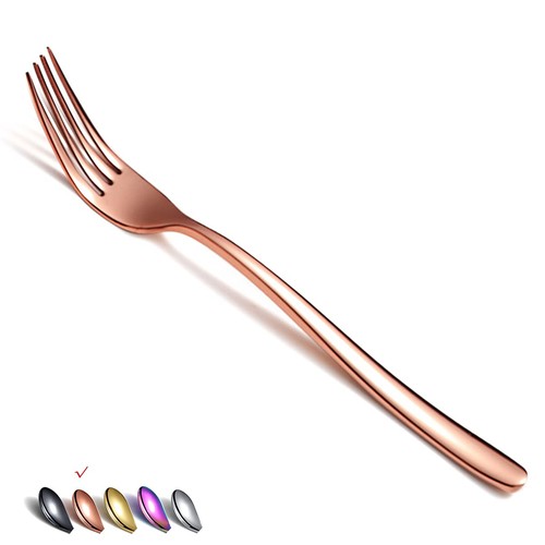 Copper dinner forks - copper,