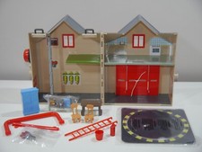 Fireman Sam Deluxe Fire Station with Turntable and Accessories ( without box )