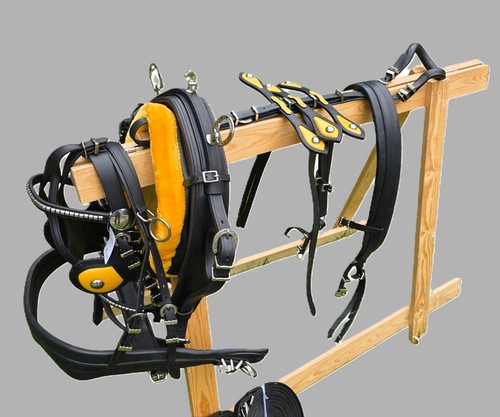 Leather tiedown driving - leather, cart