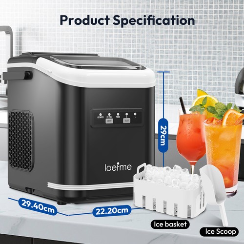Loefme ice maker 10kg - ice,