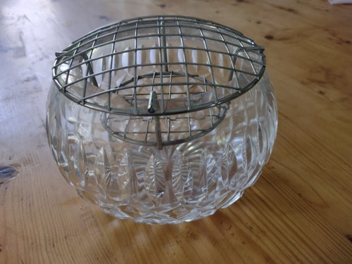 Vintage crystal posy - posy/rose, bowl