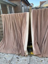 Vintage Cotton Velvet Curtains 90”W X 72”D