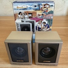 Vintage ROSS RE-4220 Micro Speaker Walkman System - 2 Speakers 3.5mm Jack -Boxed