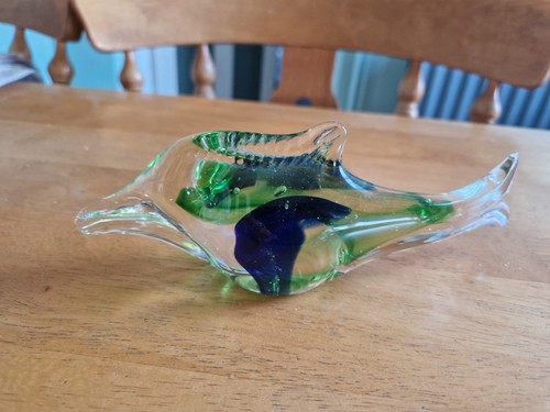 Glass dolphin ornament - dolphin,