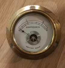 Vintage Analog Ammeter British