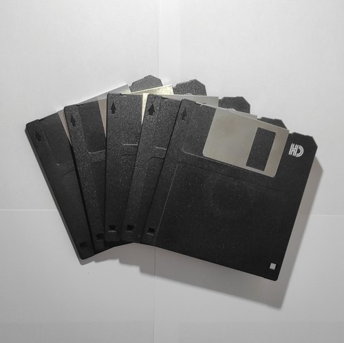 Black floppy disks - 3.5",