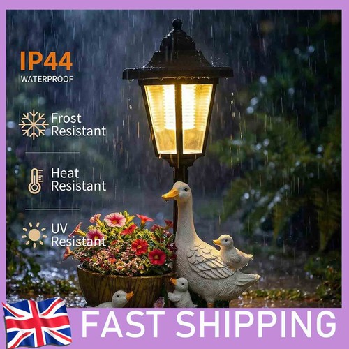 Garden duck statues with - garden,