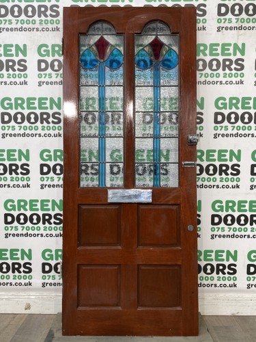1930s leaded glass arched - 1930s,