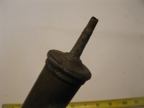 Vtg brass grease gun - grease,