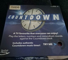 Countdown Board Game TV Words & Numbers w. Music Clock Family 2+ Players Age 8+