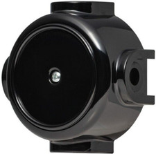 Vintage Junction Box Surface Mounted Distribution Box IP44 CE Black 4 Way Retro OLD