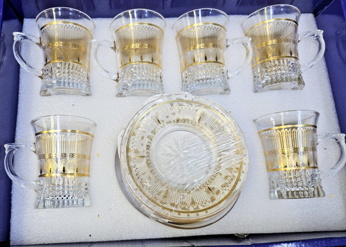 Turkish tea set - of, glass