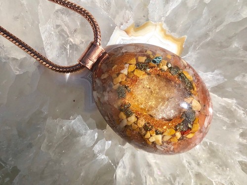 Orgonite citrine peach - orgonite®, citrine/peach