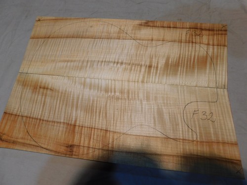 Flame maple carved top - flame,
