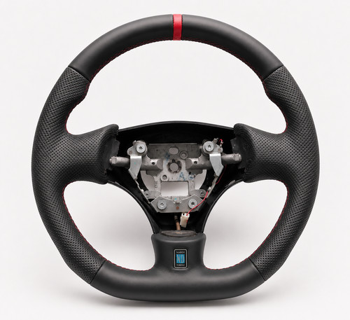New leather steering wheel - new,