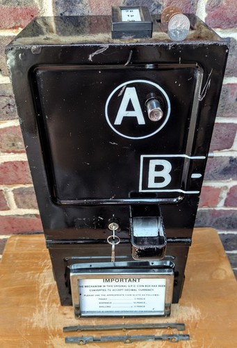Original british coin box - original,