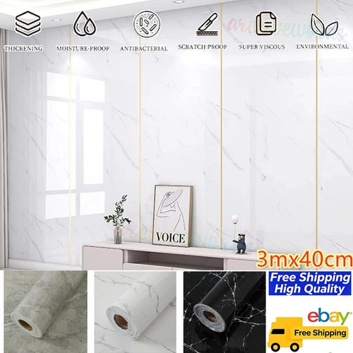 Thick marble wallpaper kitchen - marble,