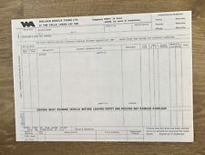 Wallace Arnold - Drivers Unused Work Ticket (48)