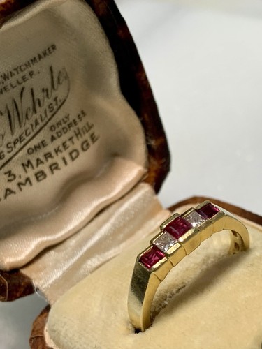 18ct gold ruby diamond - gold, &