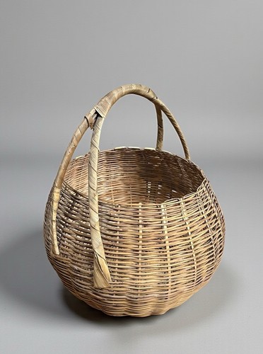 Vintage wicker basket shopping - wicker,