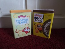 Kelloggs Coco Pops & Frosted Flakes Retro Style Storage Cereal Tins