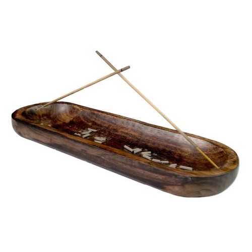 Kasa style wood double incense - kasa,