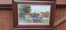 Large vintage oak frame